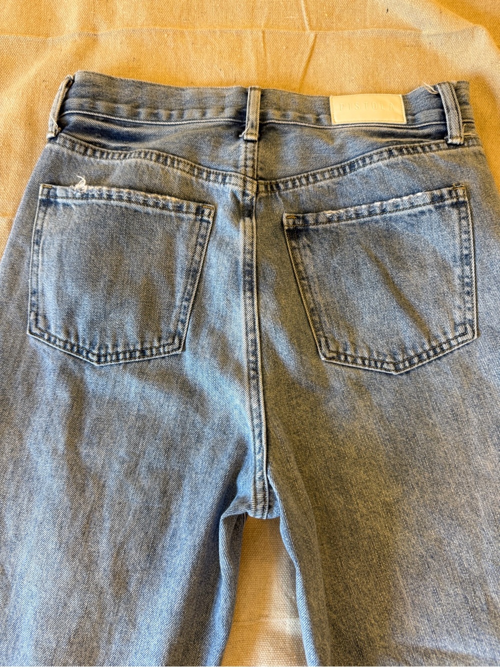 Pistola Cassie High Waist Ripped Crop Jeans Womens 27 Los Feliz Raw Hem Straight - Picture 13 of 14
